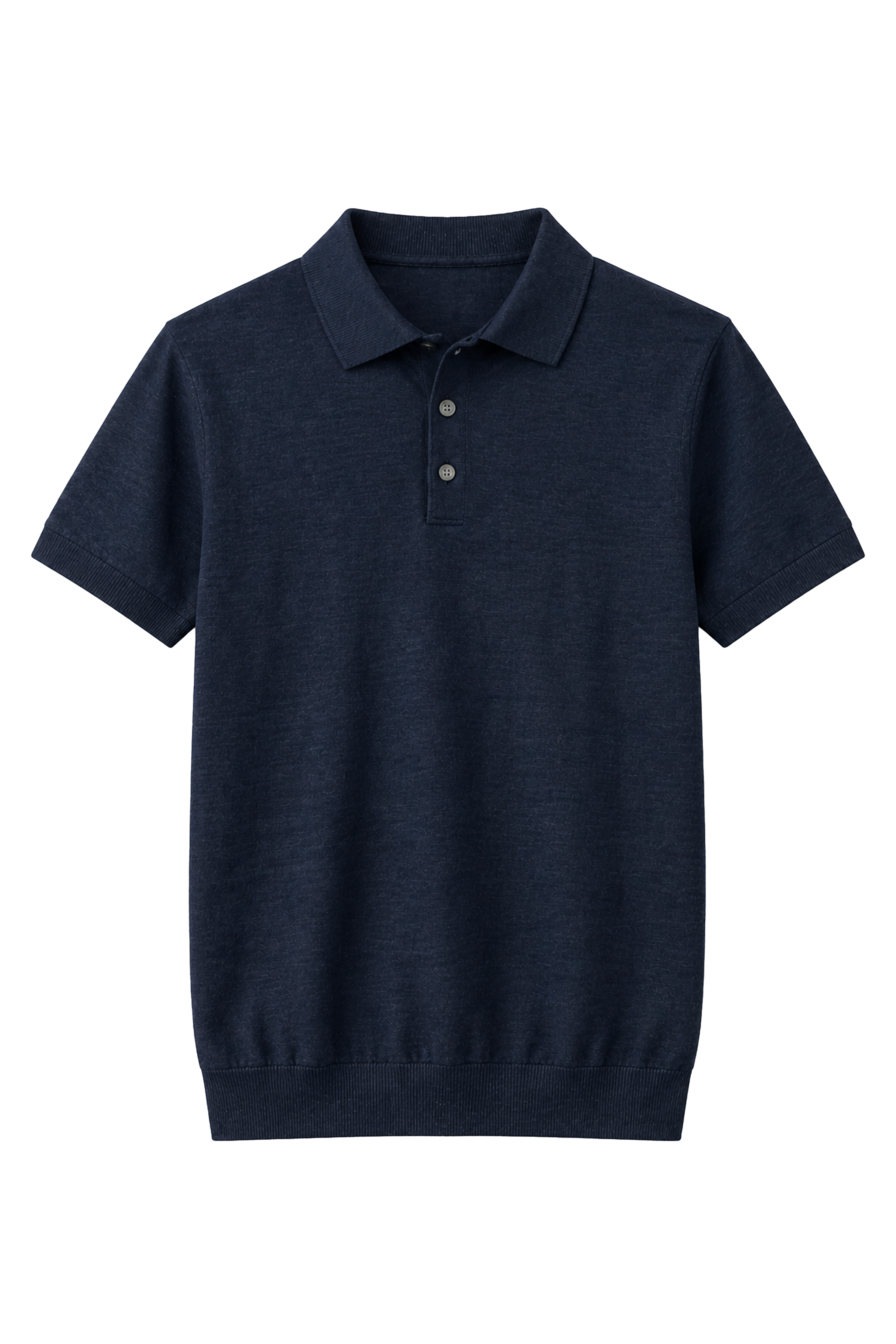 Polo bottoni a maniche corte - 80% lino