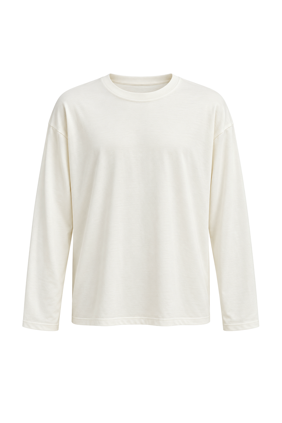 Maglia a maniche lunghe oversize - 100% cotone