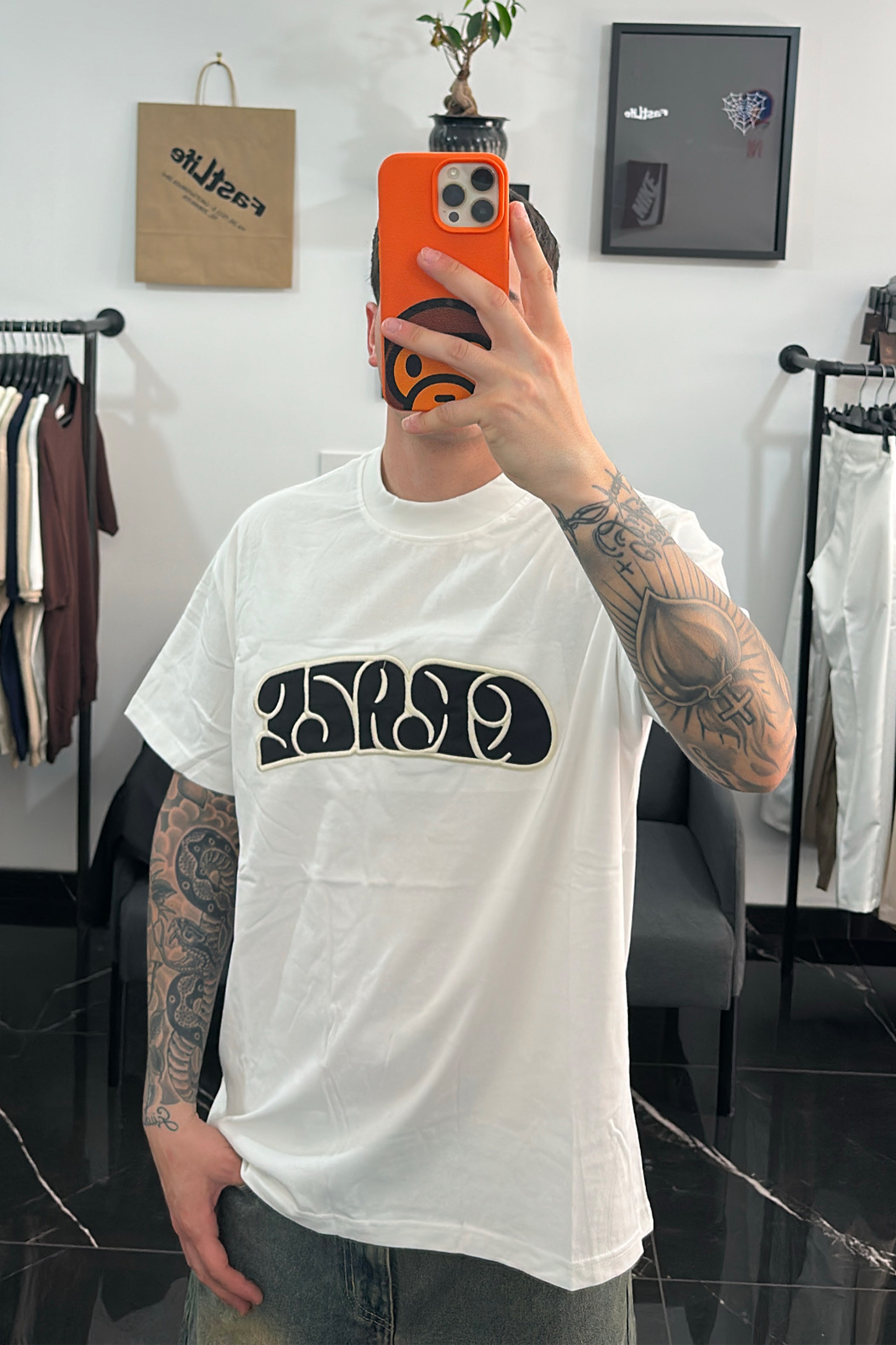 Maglia fit oversize fantasia