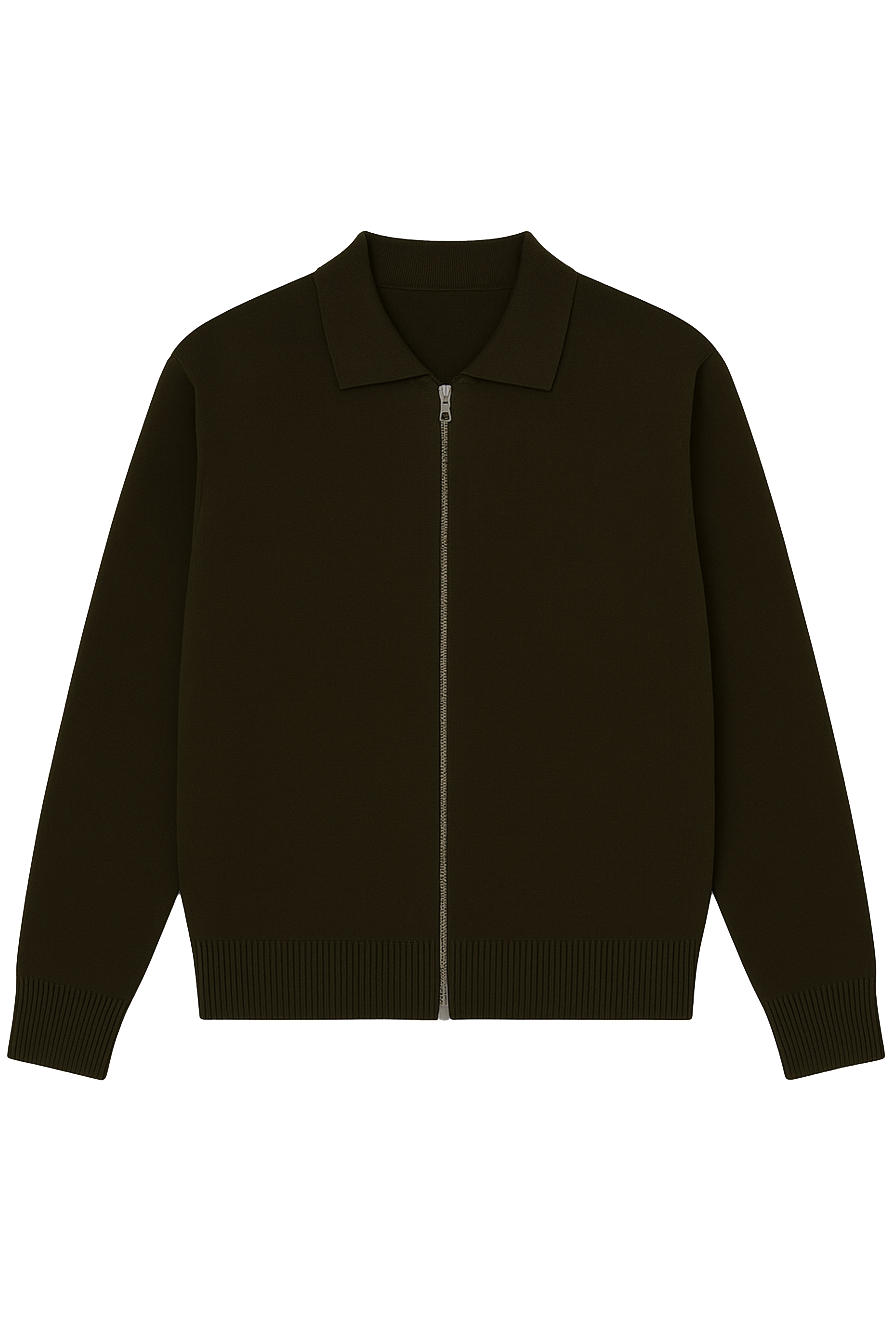 Bomber zip con colletto