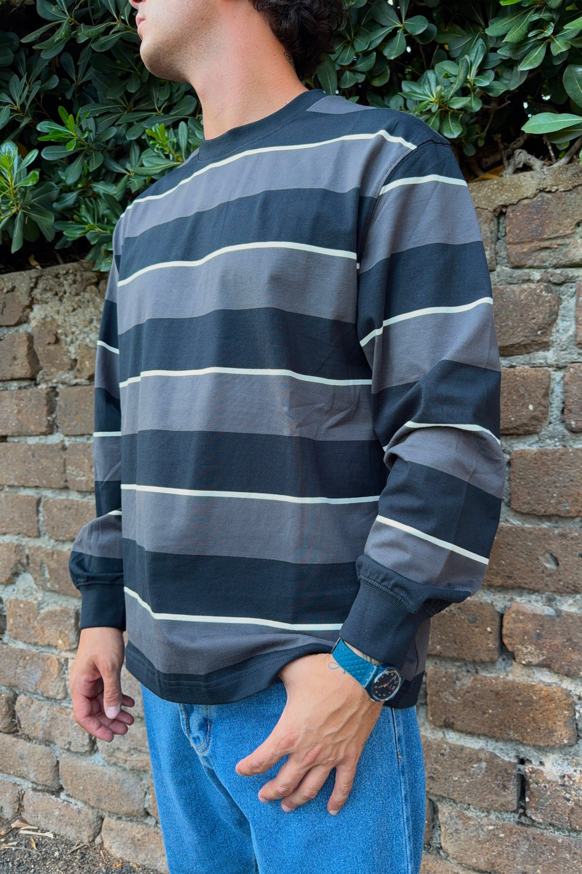 Maglia a maniche lunghe oversize - 100% cotone