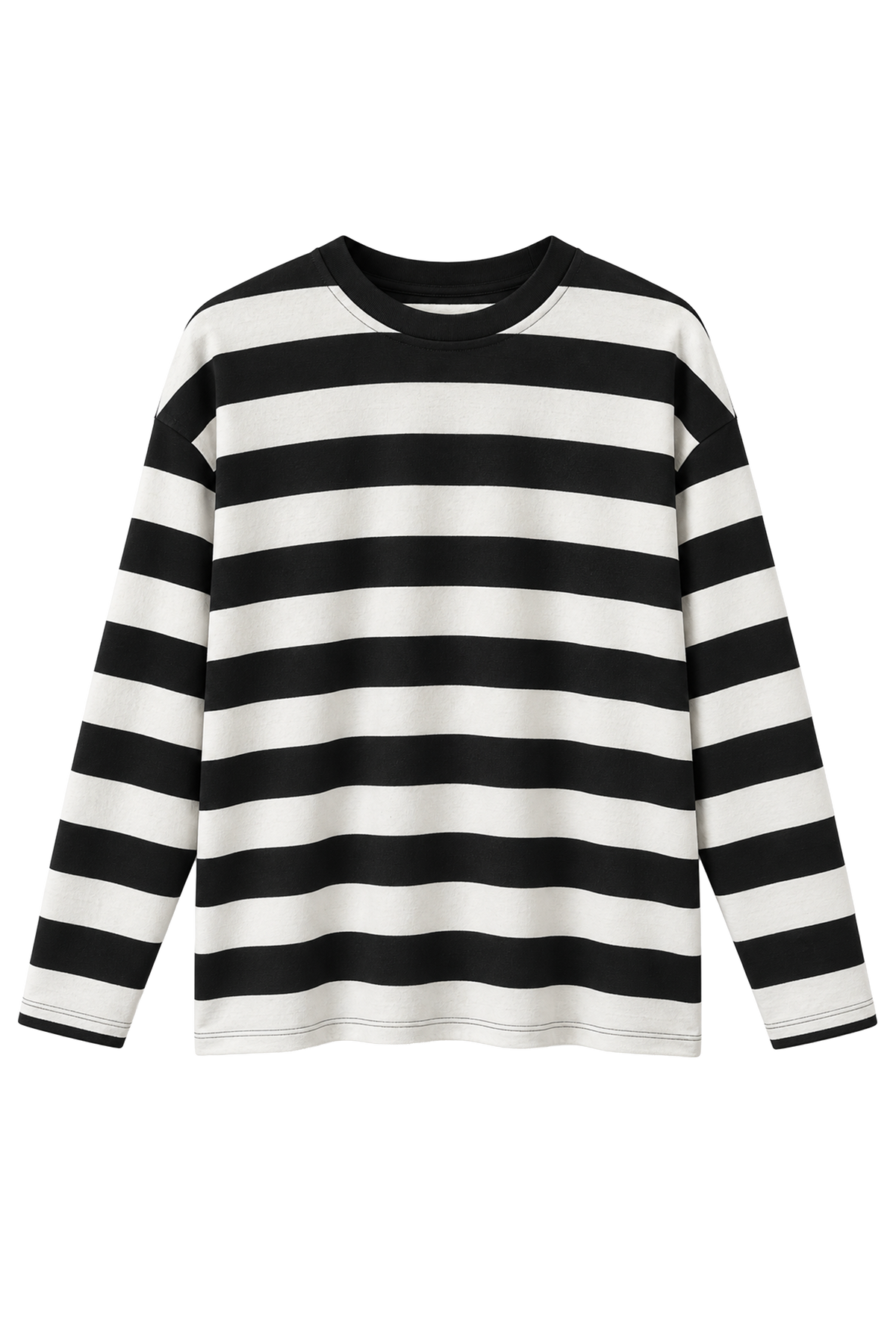 Maglia a maniche lunghe oversize - 100% cotone