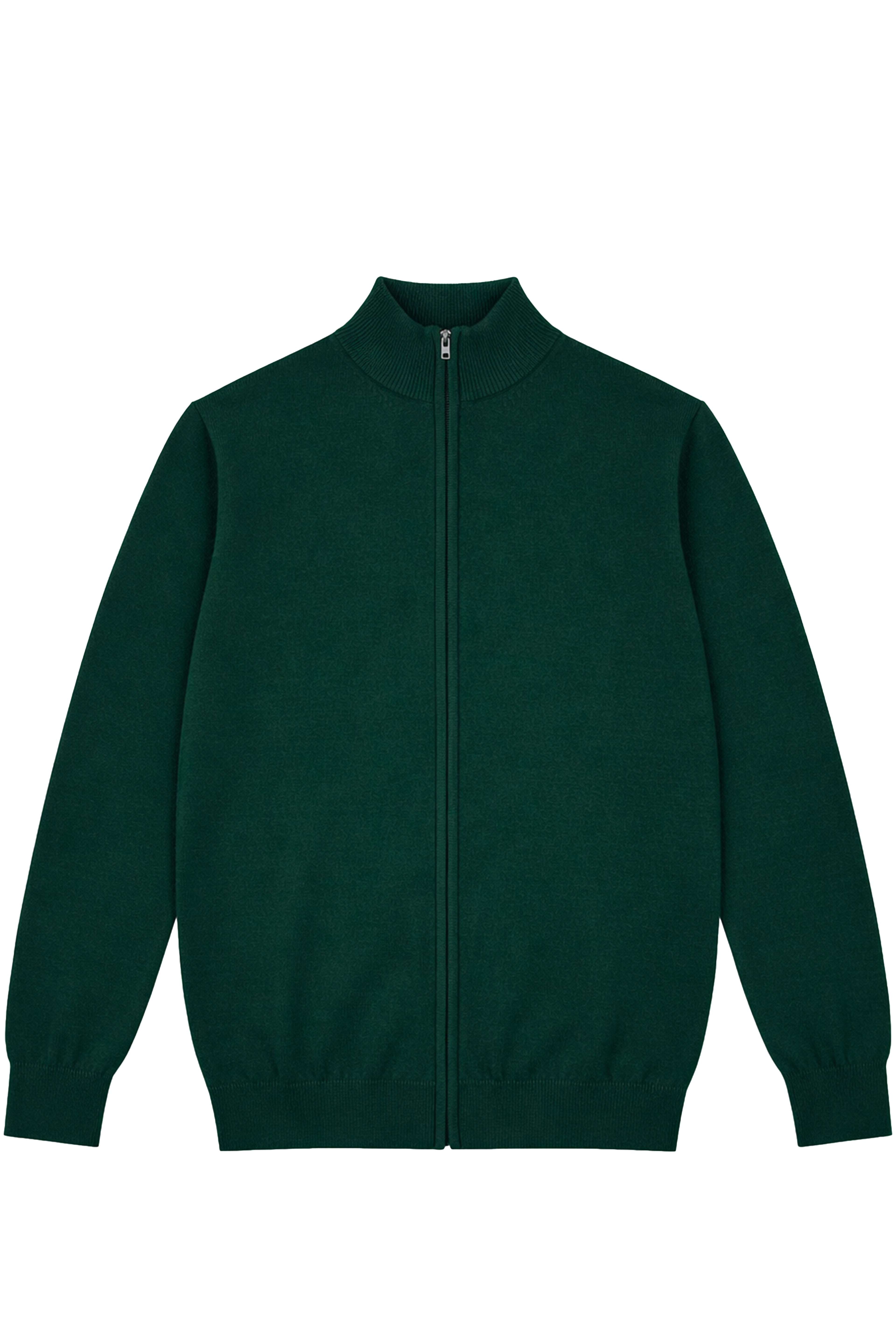 Maglione con zip intera - 100% cotone