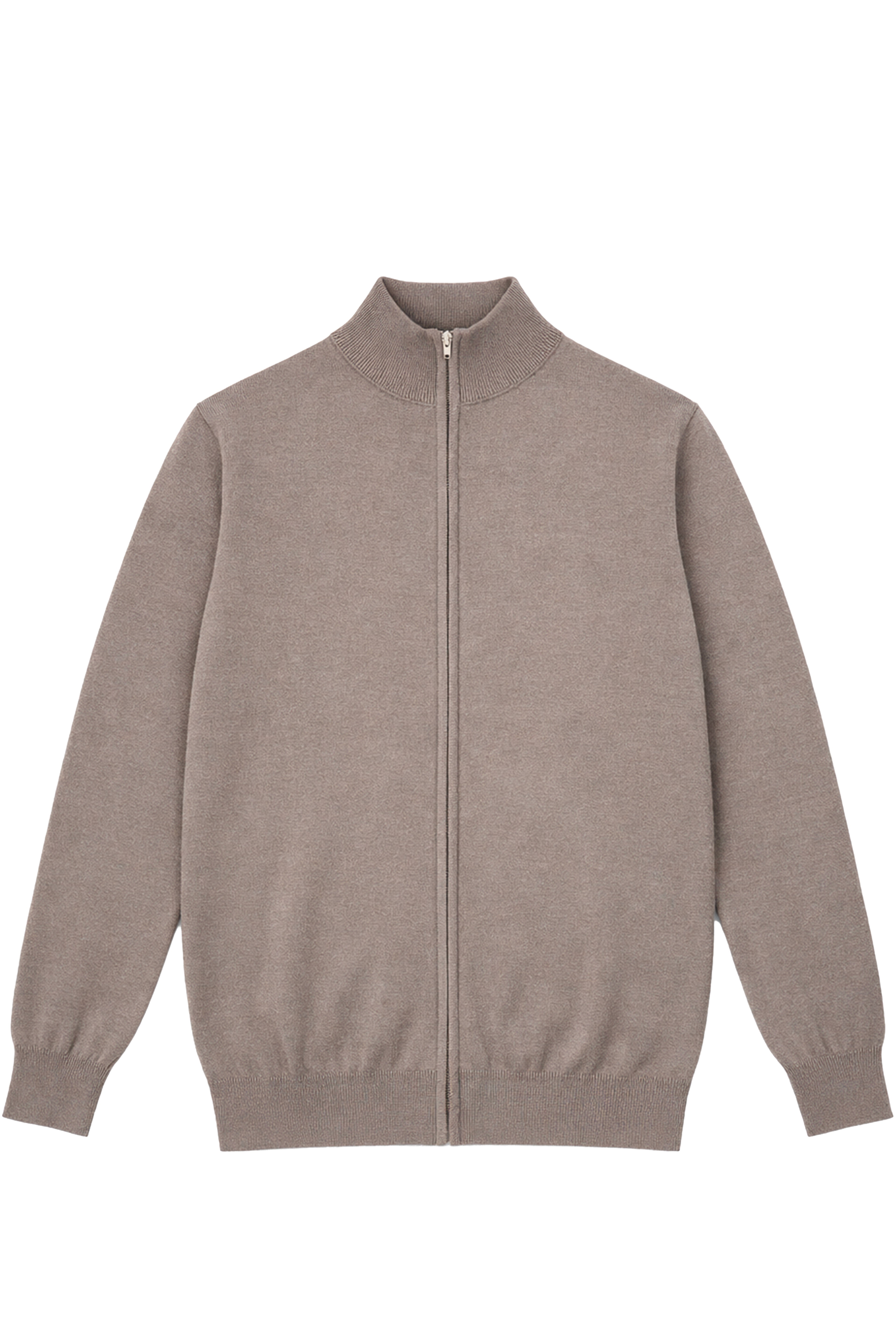 Maglione con zip intera - 100% cotone