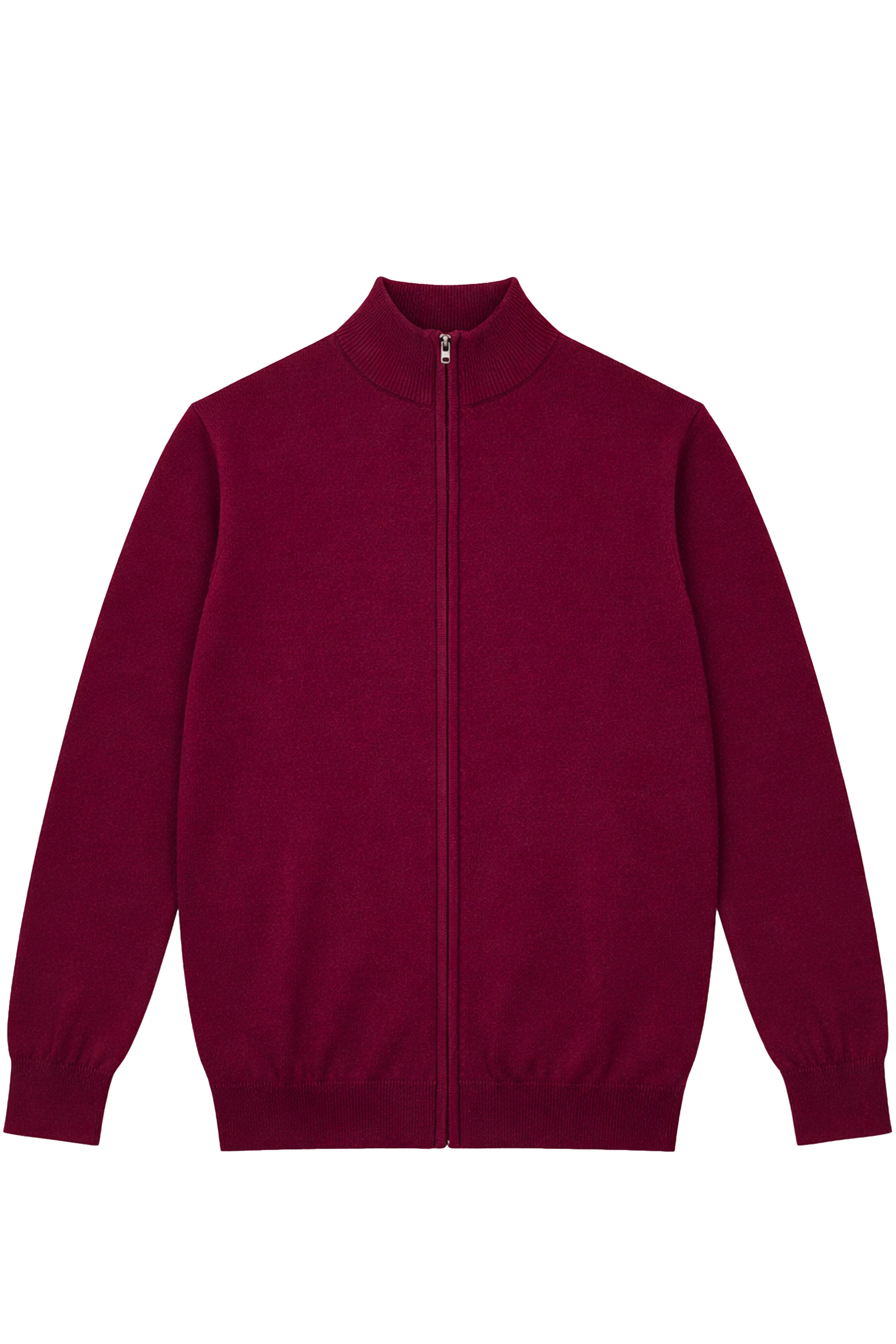 Maglione con zip intera - 100% cotone