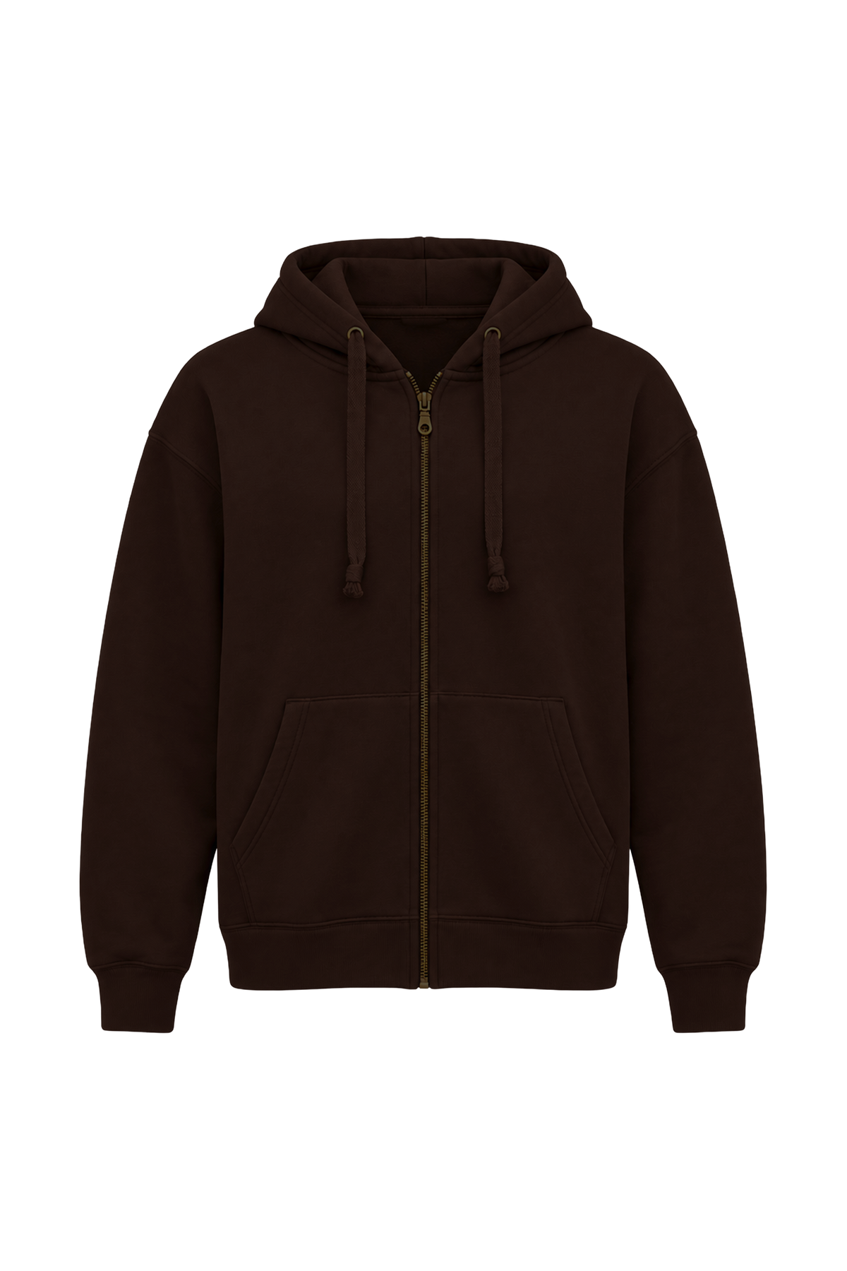 Felpa regular fit con zip - 80% cotone