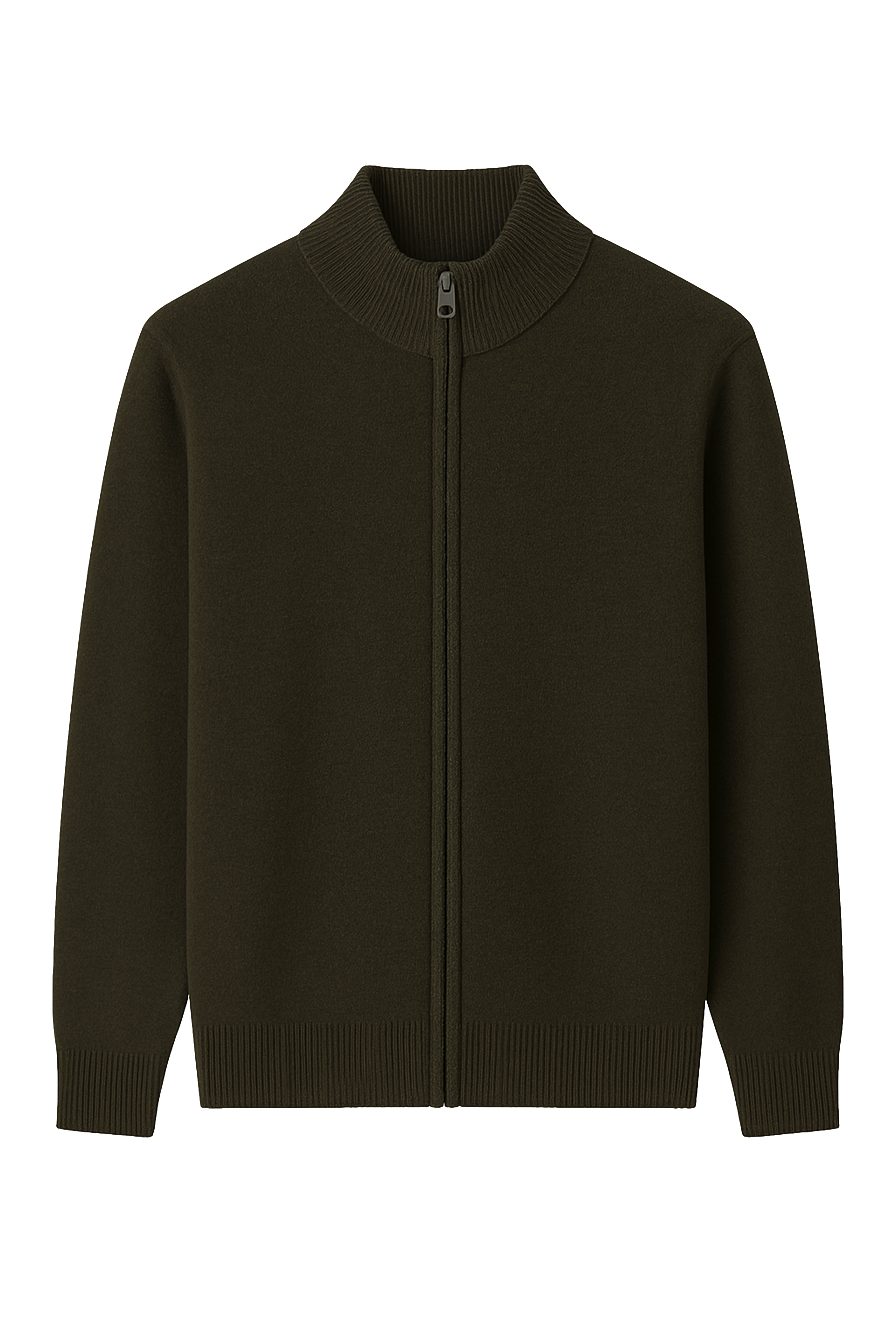 Maglione con zip intera - 10% Cashmere