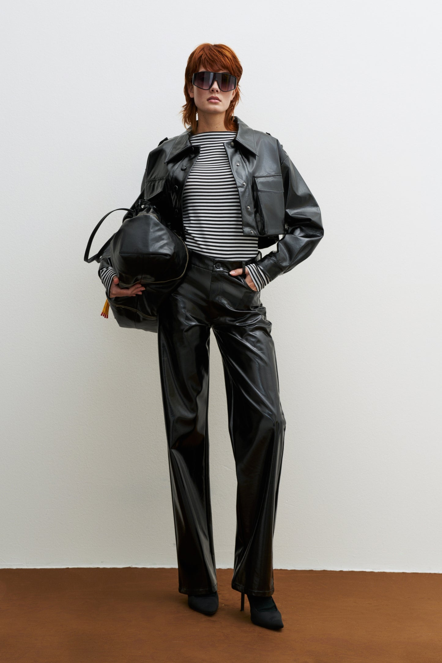 Pantaloni in ecopelle