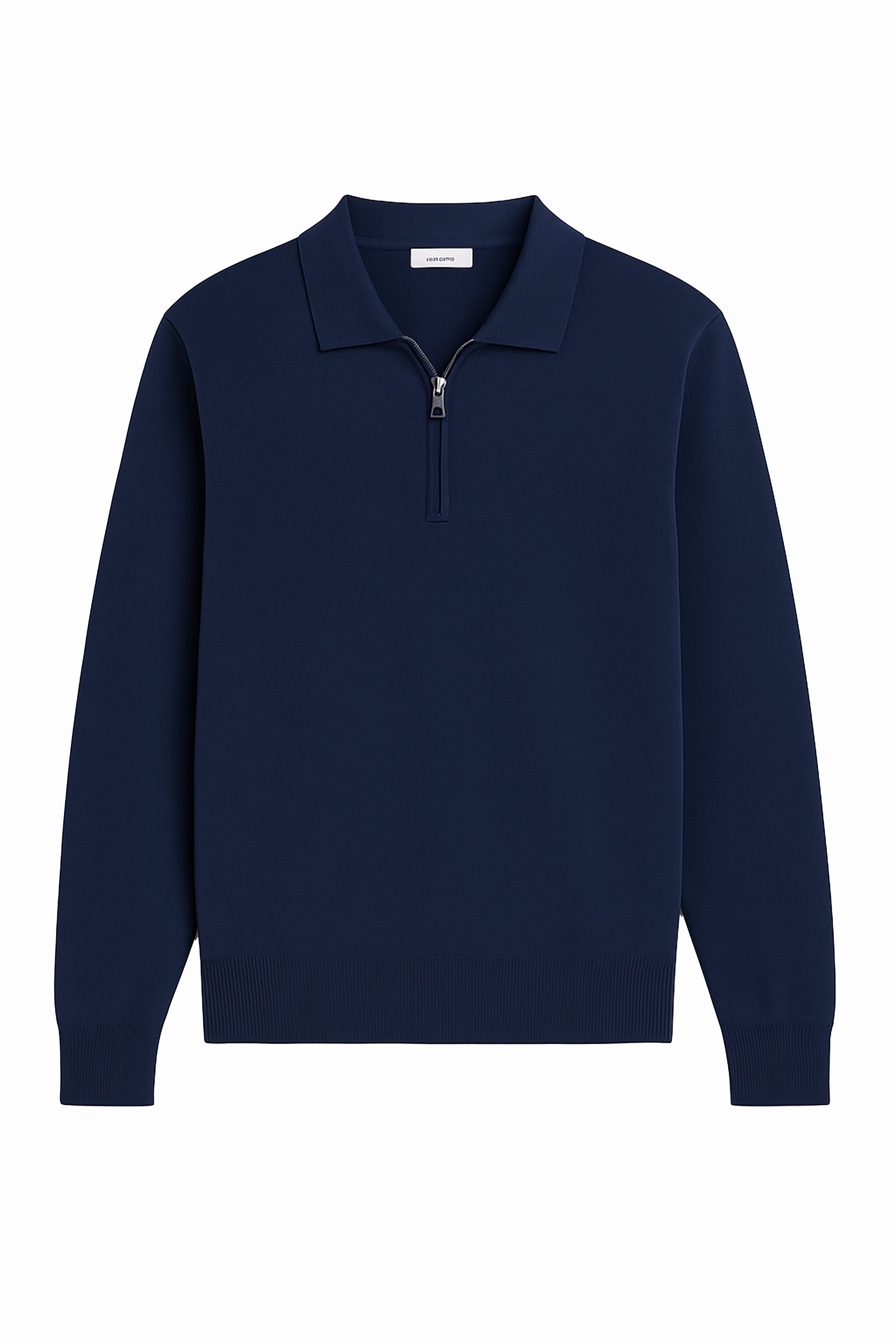 Polo a manica lunga con zip