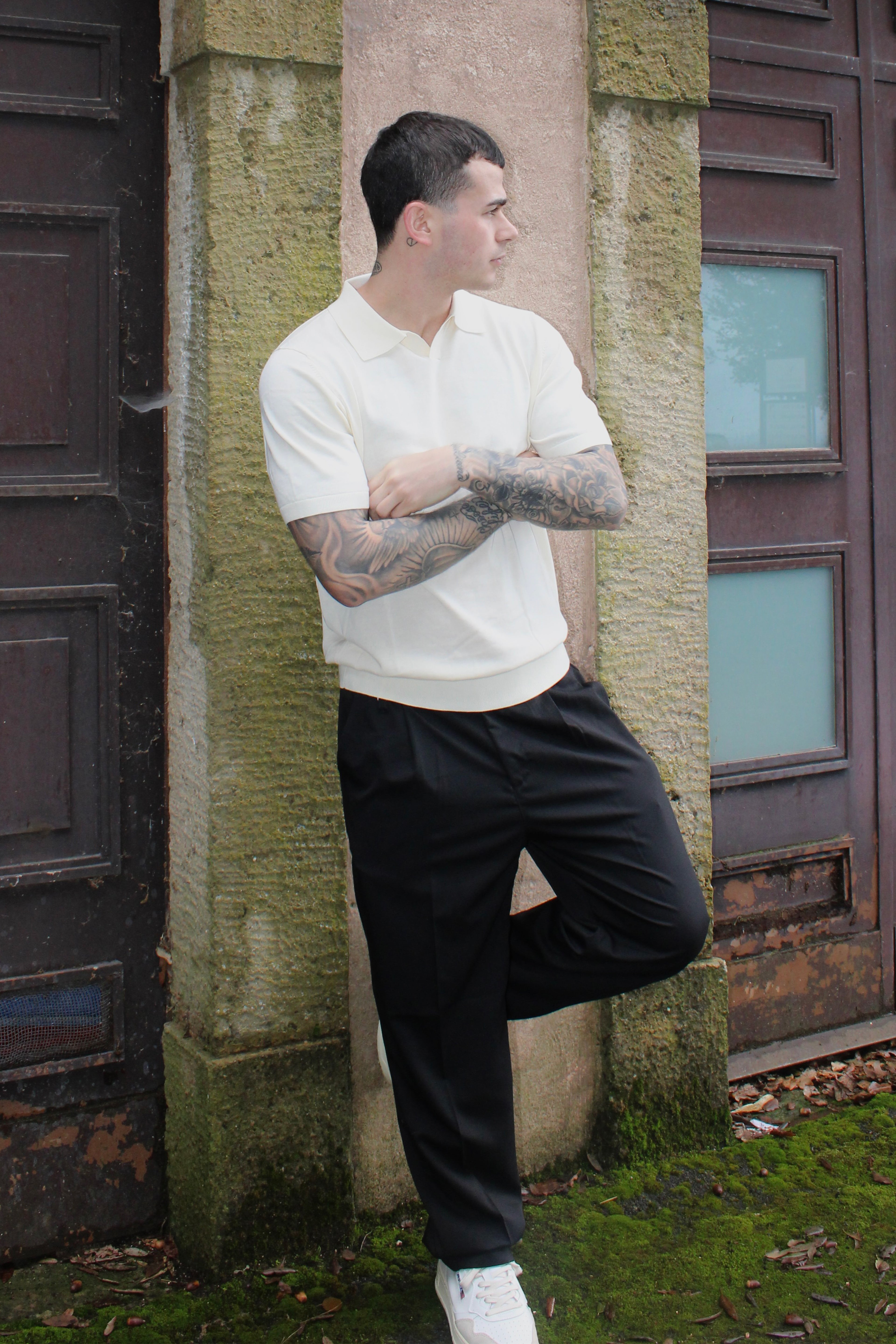 Polo strutturata a maniche corte - 100% cotone