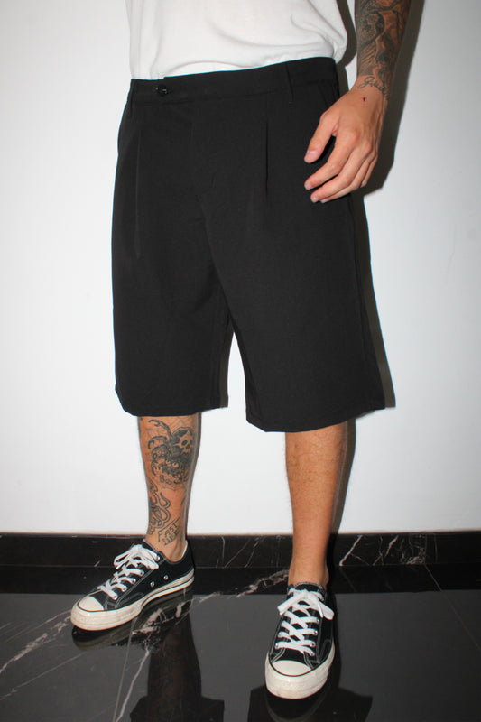 Pantalone corto sartoriale - Elasticizzato in vita
