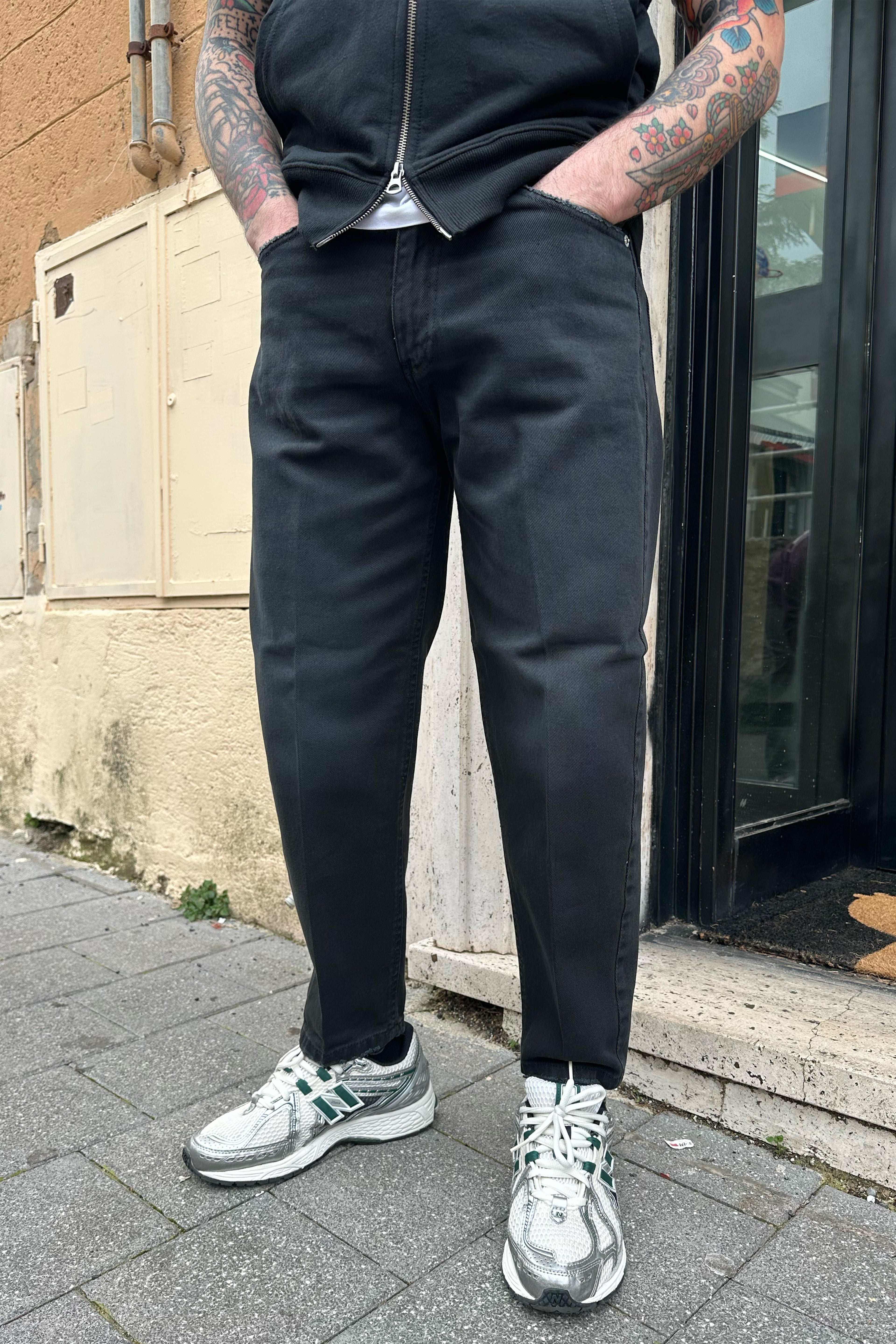 Jeans balloon fit con sfumature