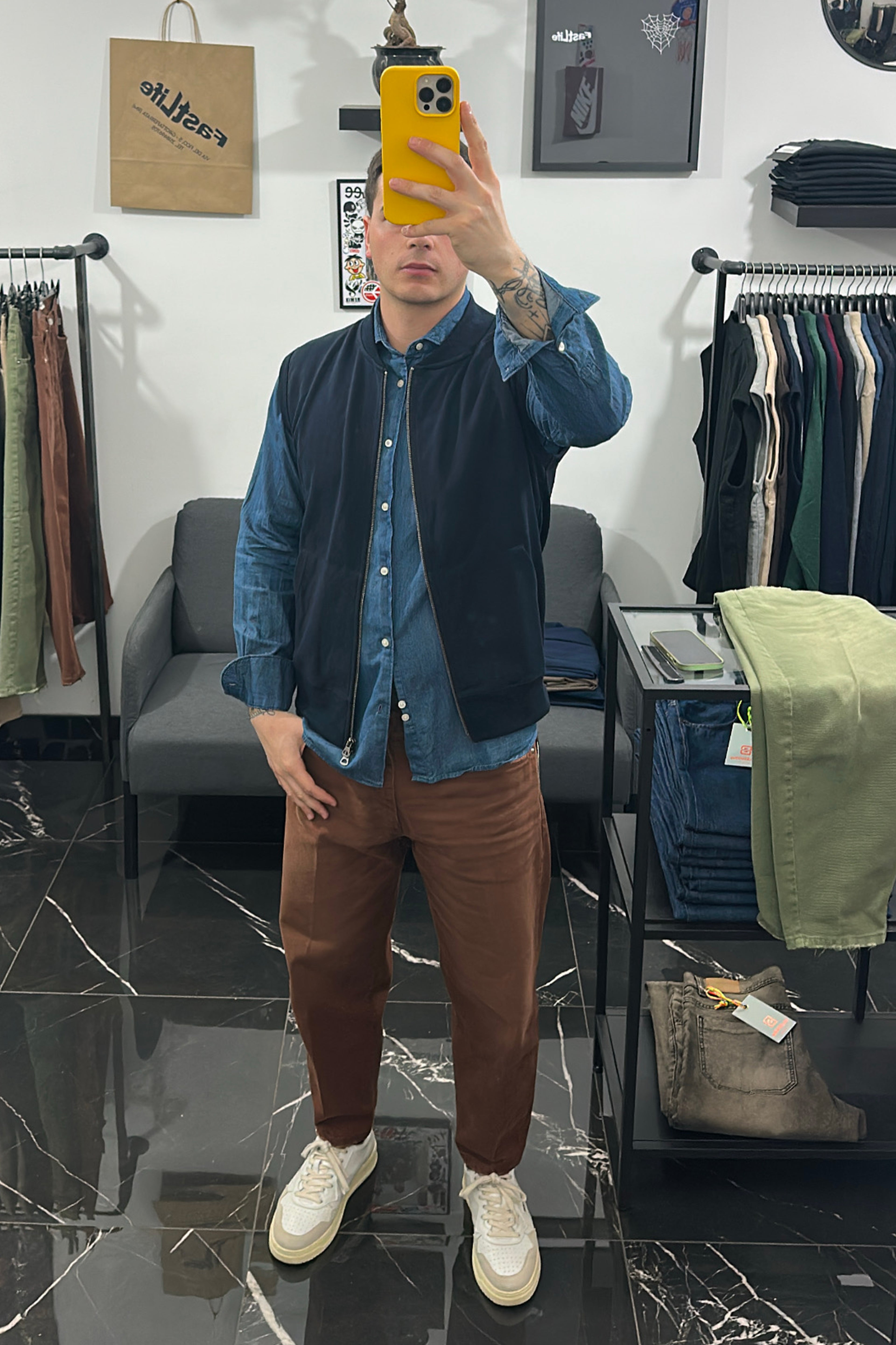 Jeans balloon fit con sfumature