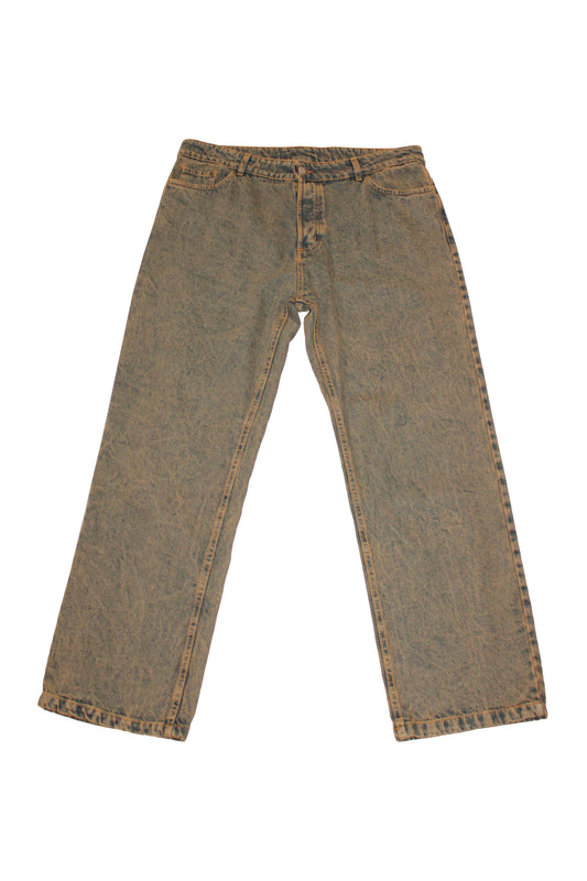 Jeans baggy slavato