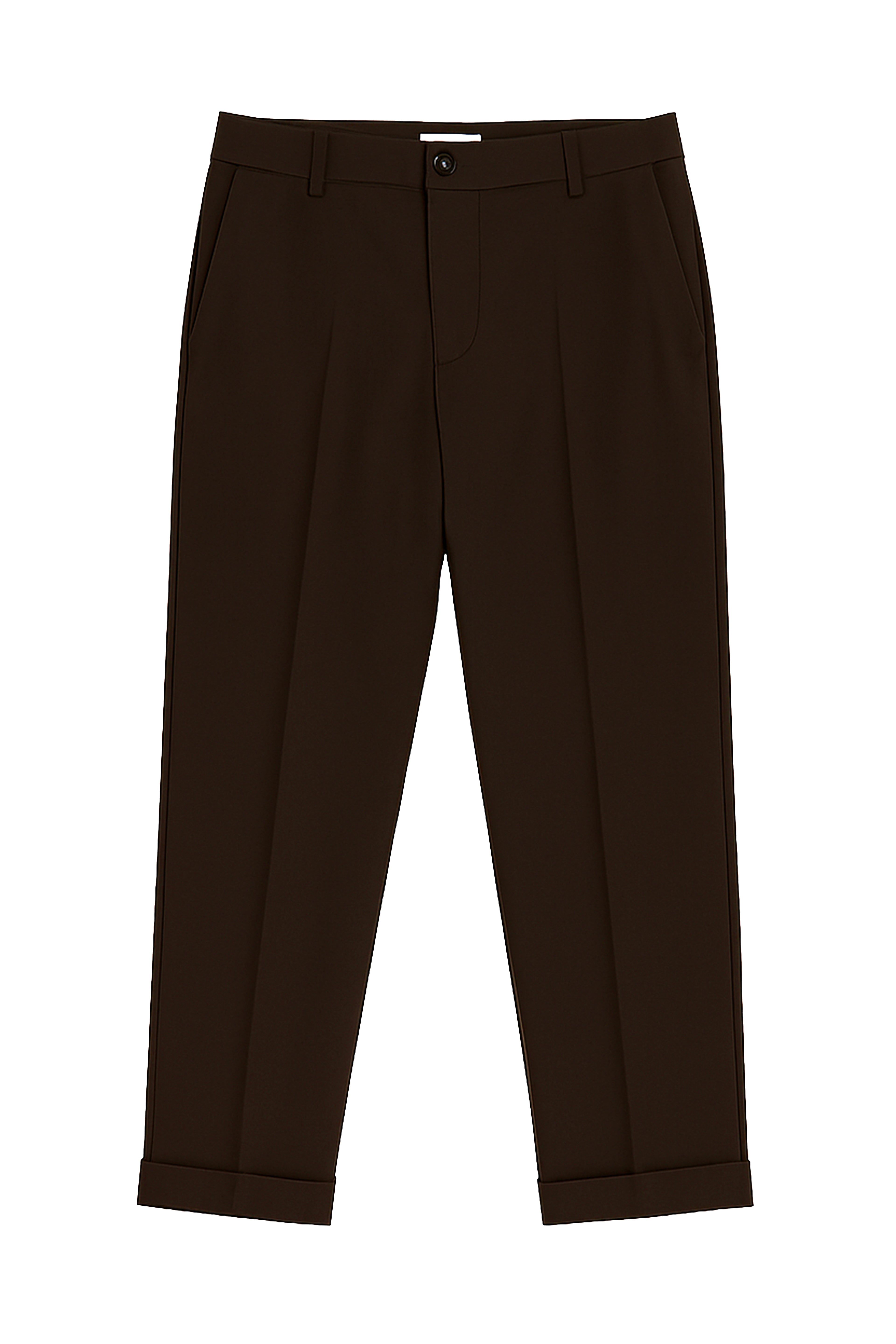 Pantalone sartoriale con risvolto cucito - Regular fit