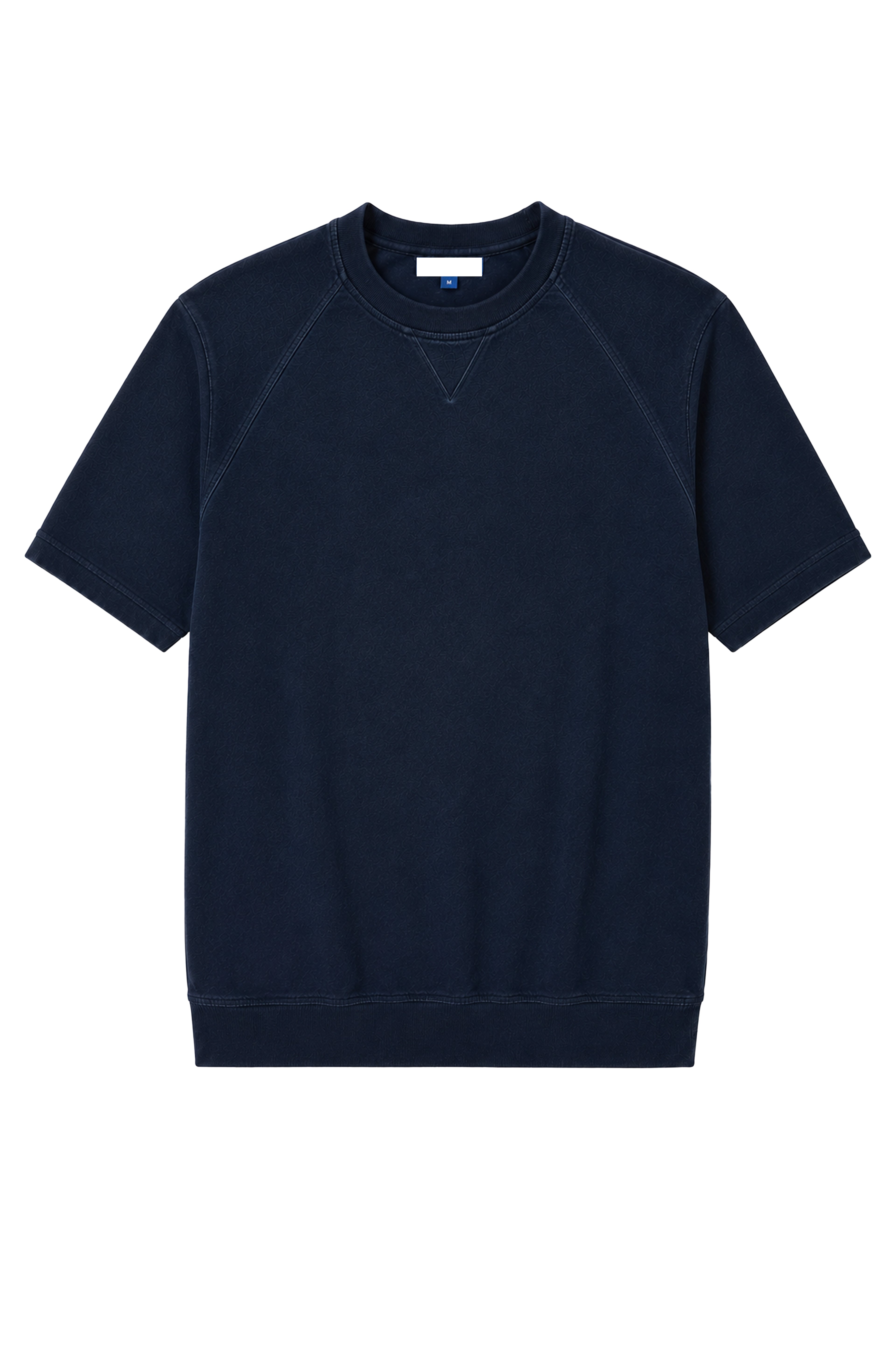 Maglia regular fit 100% cotone - Bordo inferiore in costina