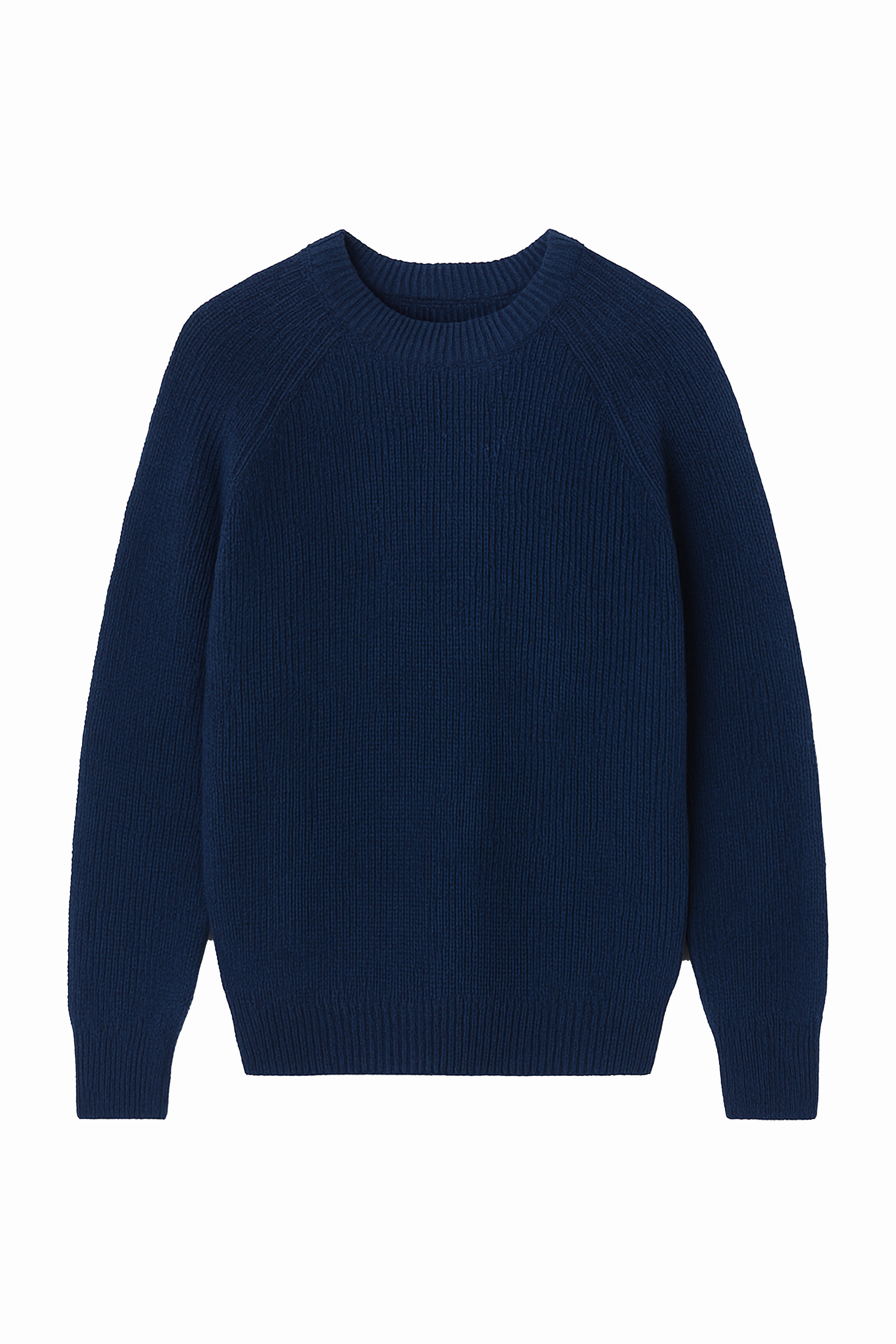 Maglione girocollo a coste larghe - Viscosa