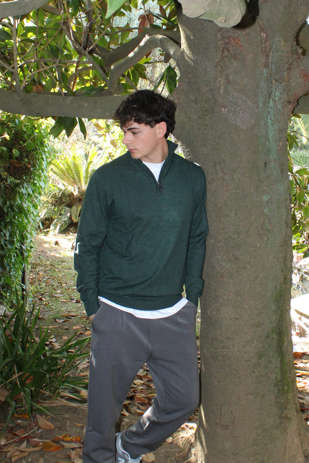 Maglioncino a collo alto con zip