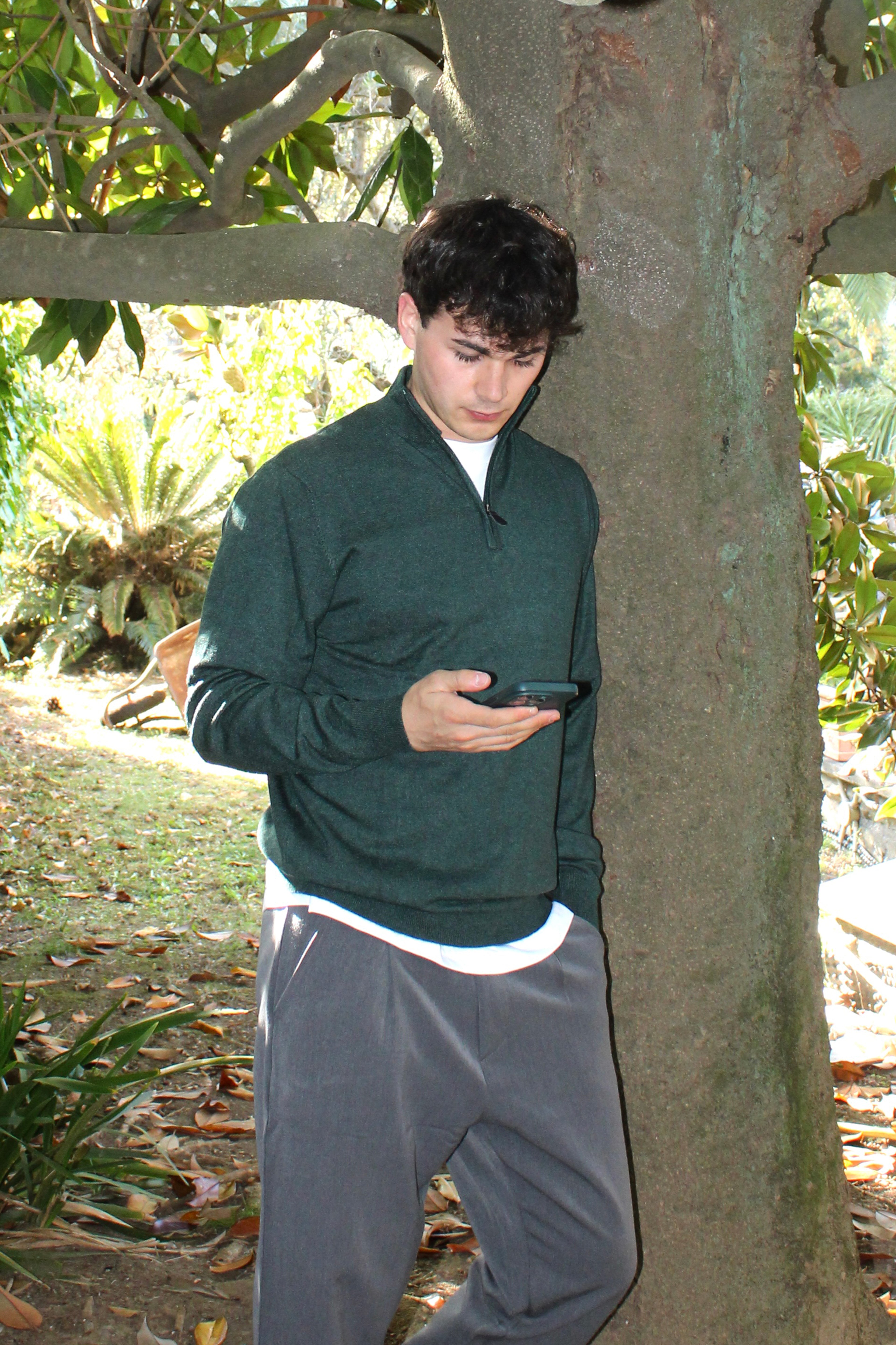 Maglioncino a collo alto con zip