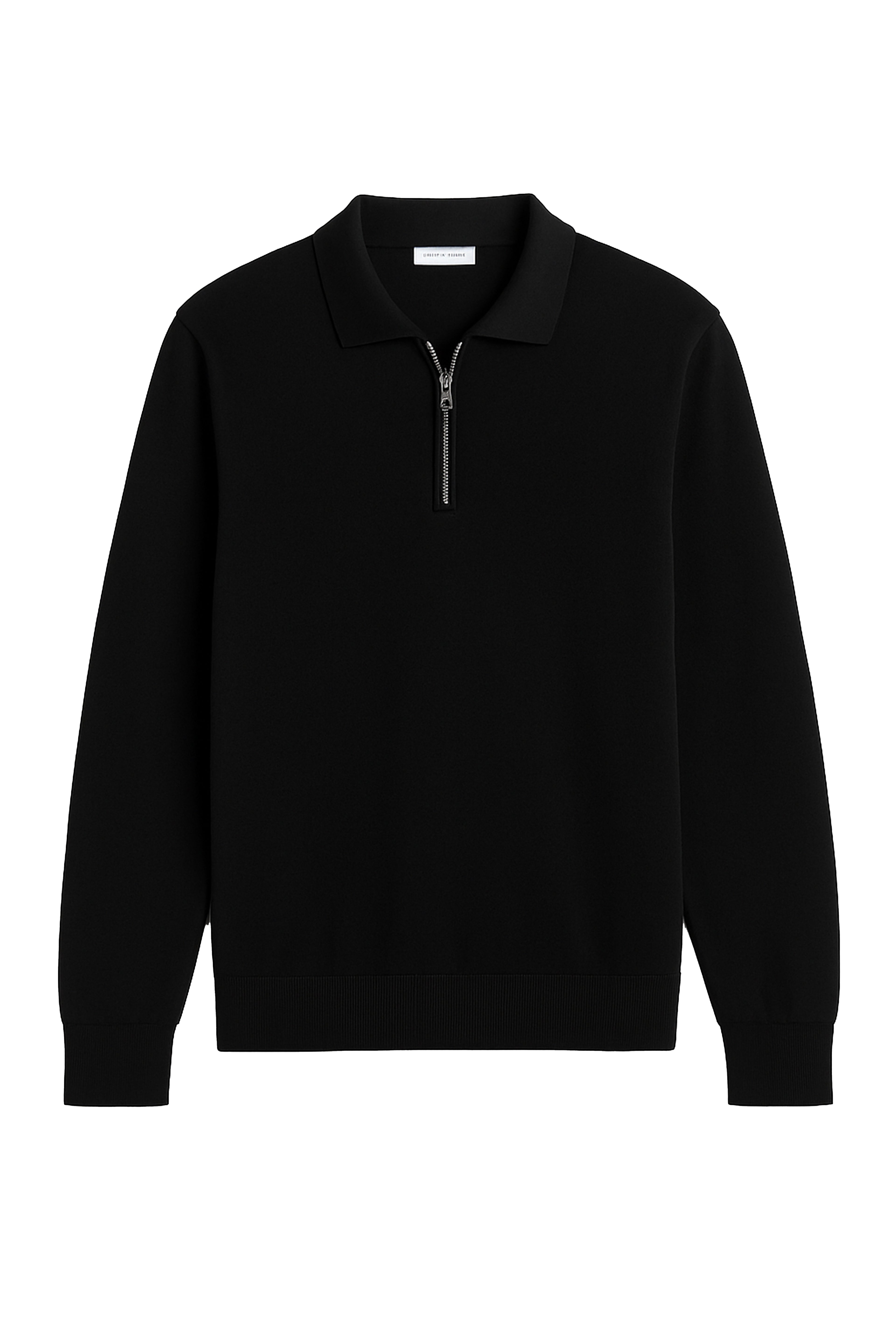 Polo a manica lunga con zip