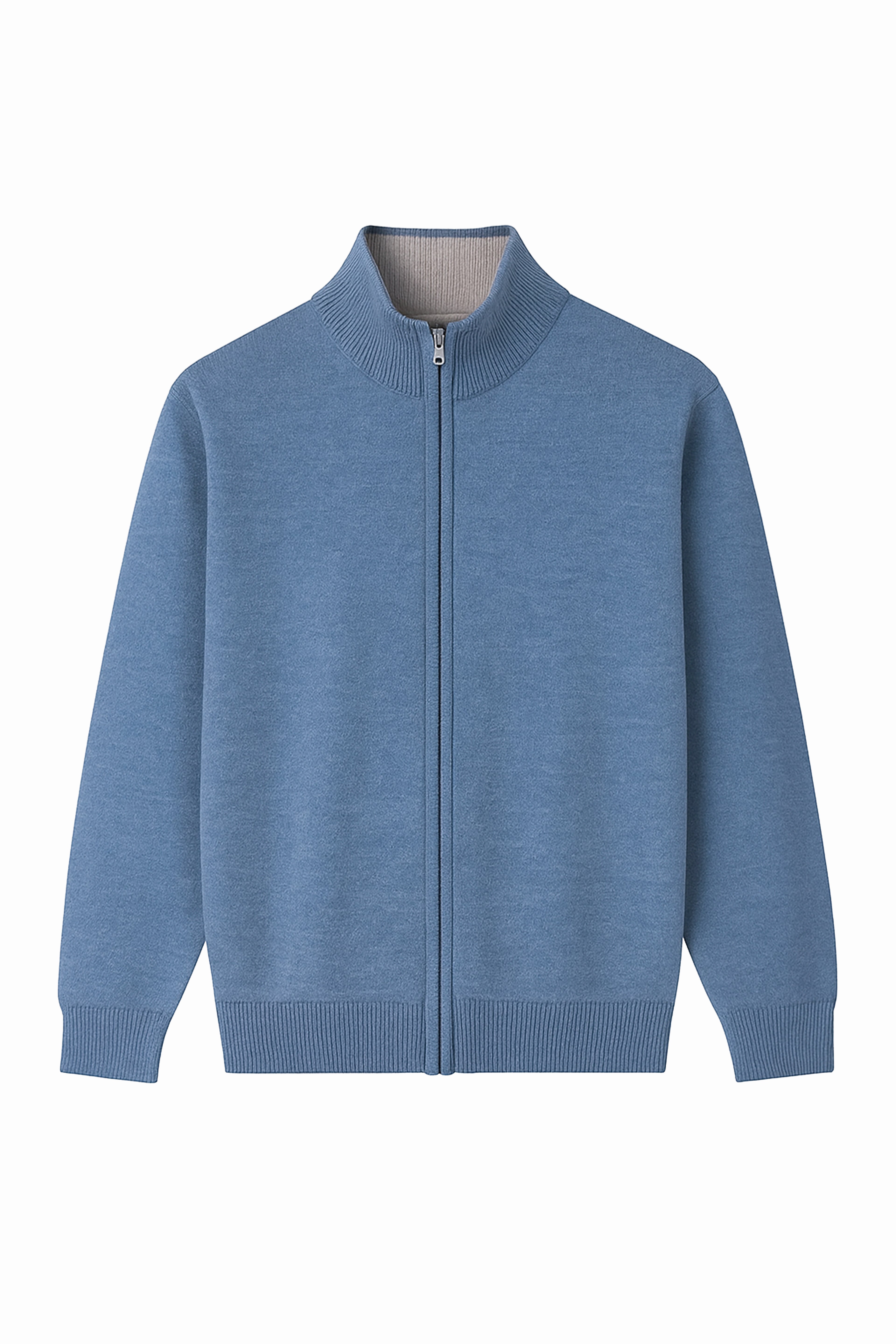 Maglione con zip intera - 10% Cashmere